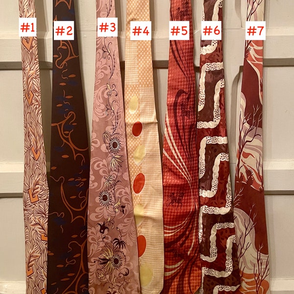 Authentic 1940s Vintage Patterned Ties