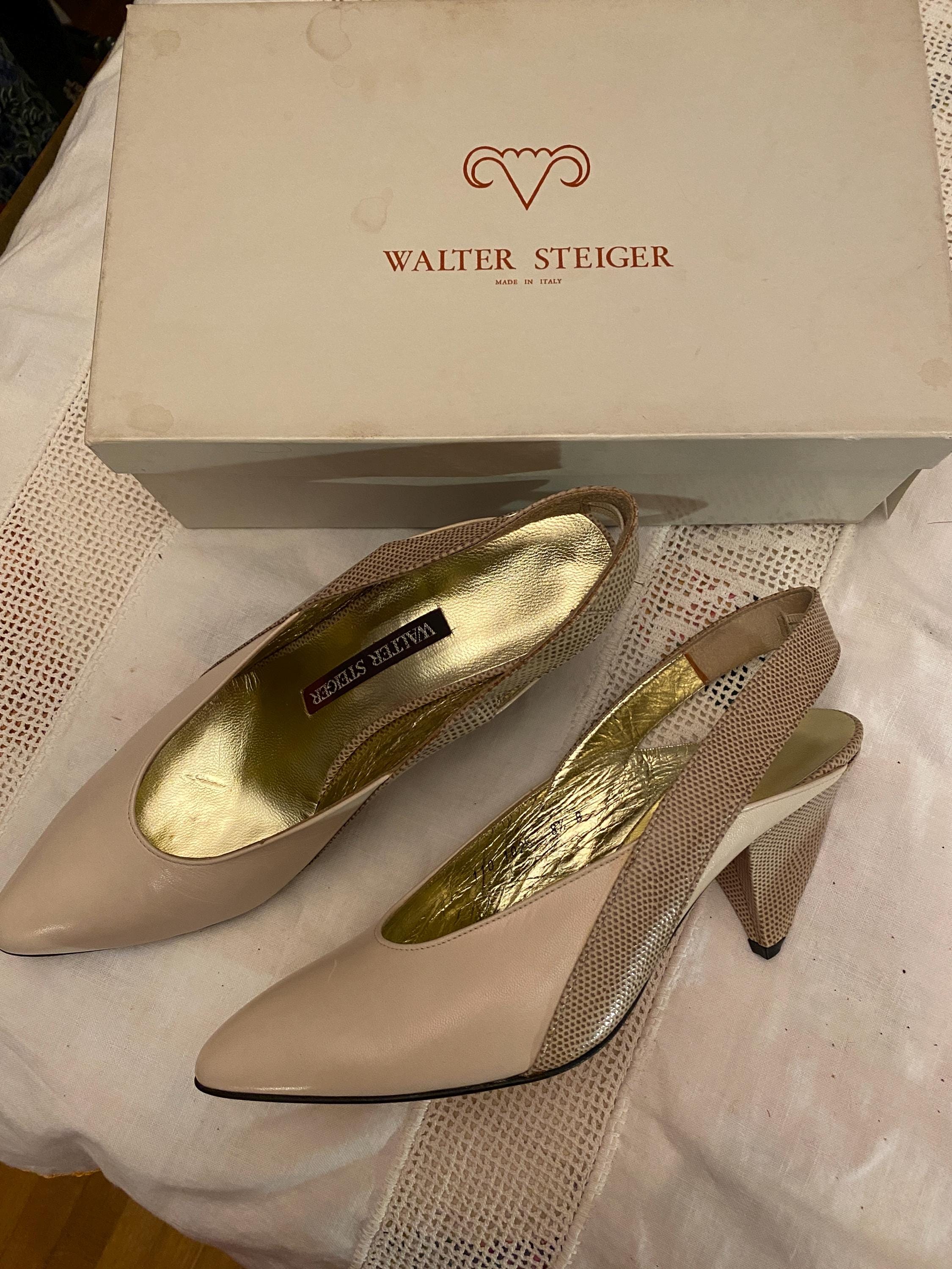Walter Steiger Beige and Cream Shoes - Etsy