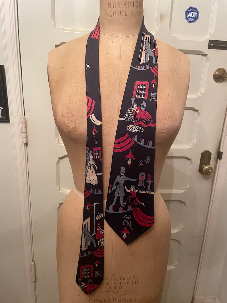 Vintage 1940s Neck Tie image 1