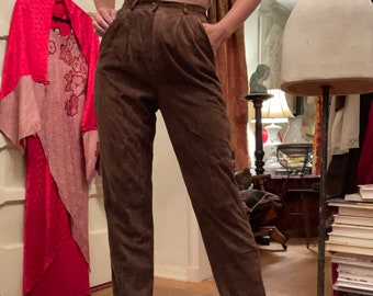 Soft Suede Brown Pants | 1980's