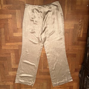Vintage Gold Silk Escada Pants