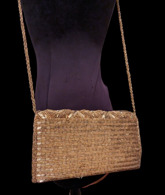 1950's evening  beaded little purse - image 4