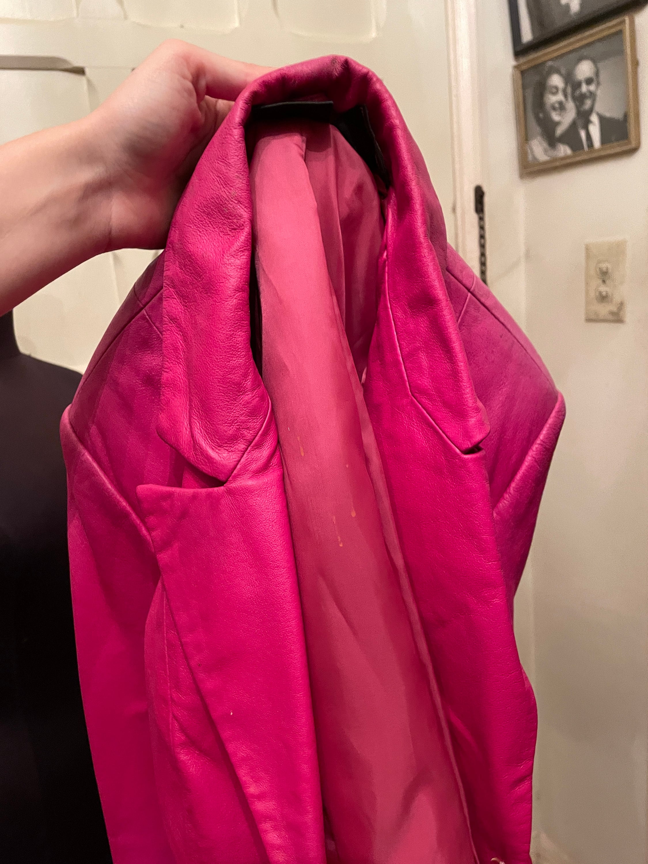 Barbie Pink Leather Jacket - Etsy