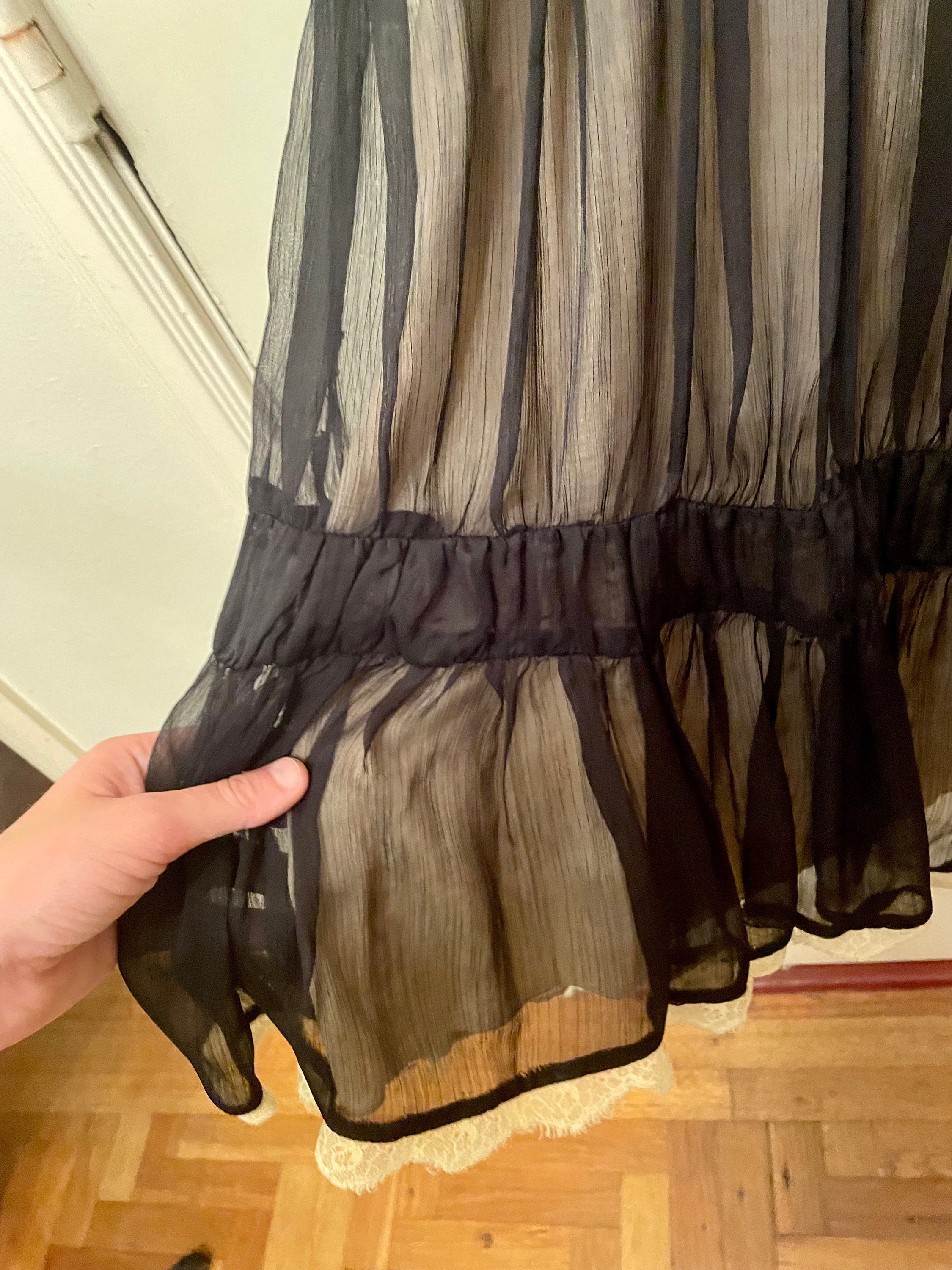 90’s Black Lace Babydoll Dress main image 0