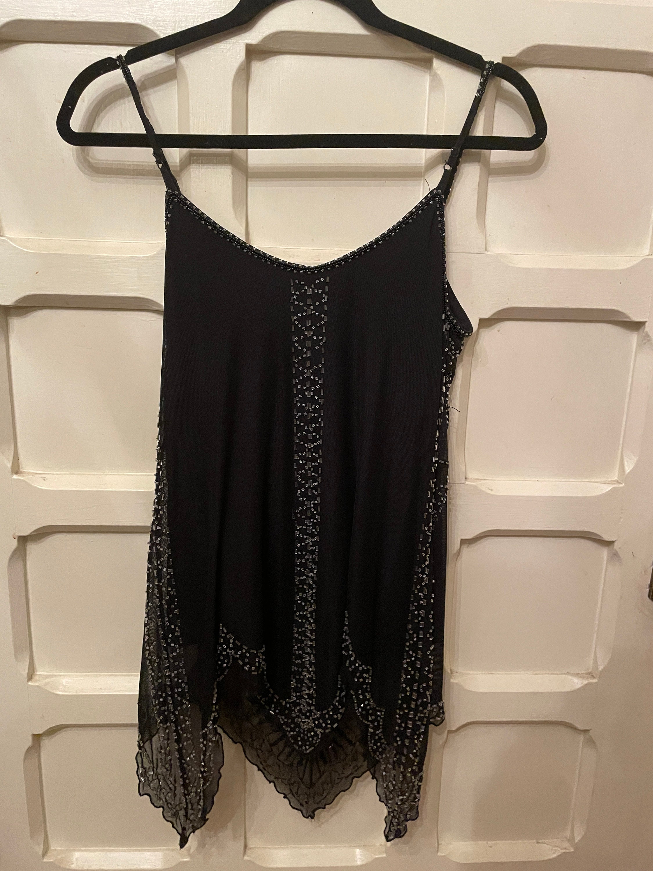 Beaded Spaghetti Strap Top Early 2000's - Etsy