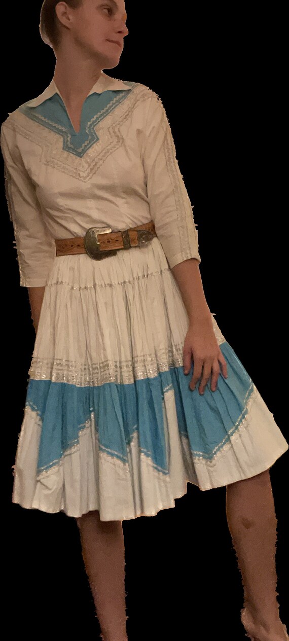1950's Squaw Outfit| 2 piece| 100% Cotton - image 4