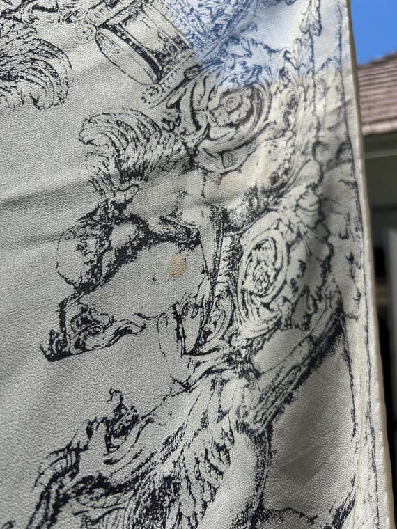 VINTAGE 1950’s Silk Chiffon Handkerchief Scarf - image 7