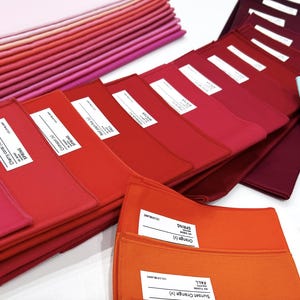 142-Farbvorhänge zur Persönlichen Farbmessung | Nicht reflektierende Baumwolle, professionelle Nähte | DE Etiketten | Ratgeber-Set
