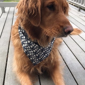 Pet Bandana - Celebrate the Night Sky | Tie-on, Reversible, Moon and Stars Dog Bandana, Cat Bandana, Eclipse Souvenir Gift