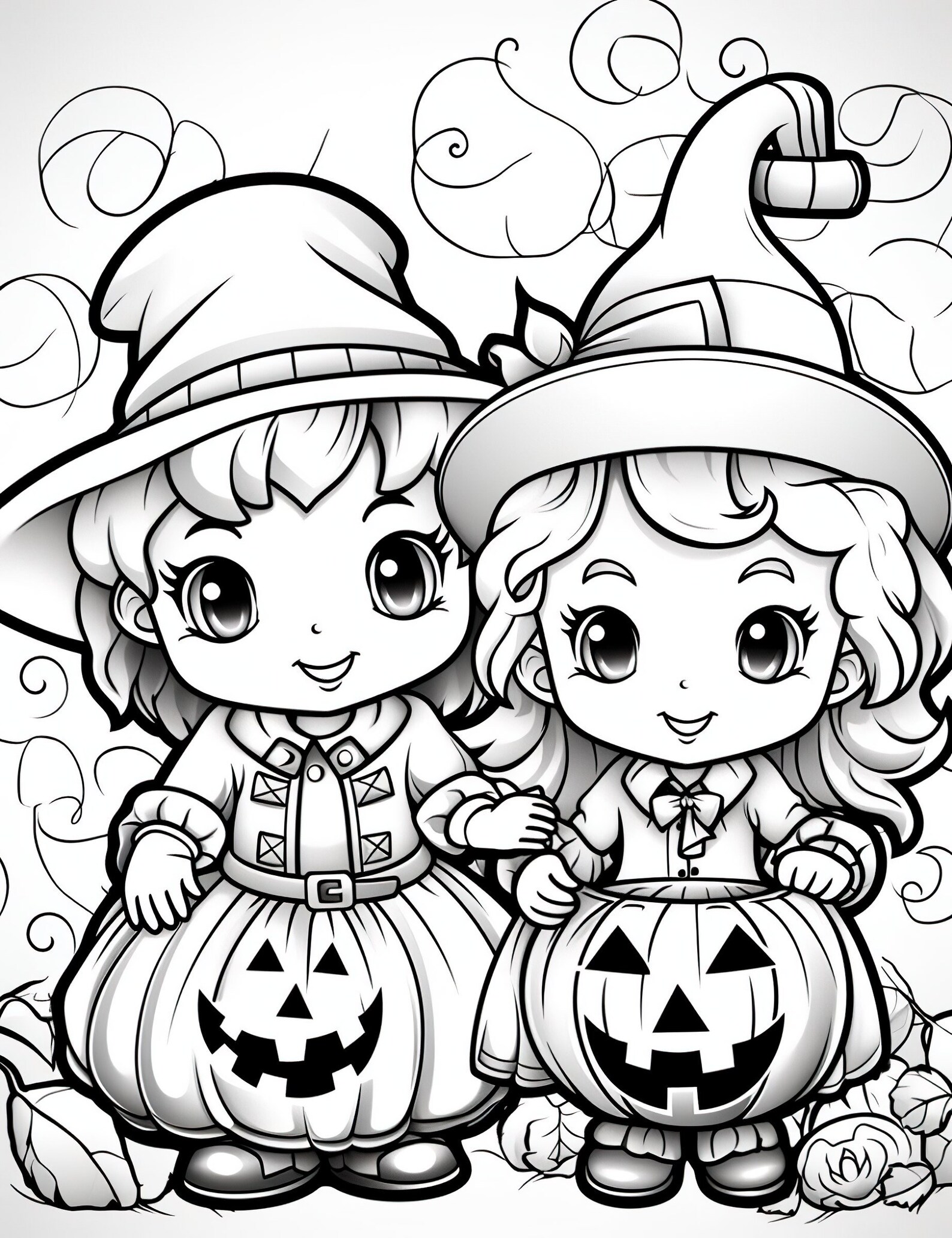 5 Halloween Coloring Pages. Teacher, Color Pages for Kids, Cute ...