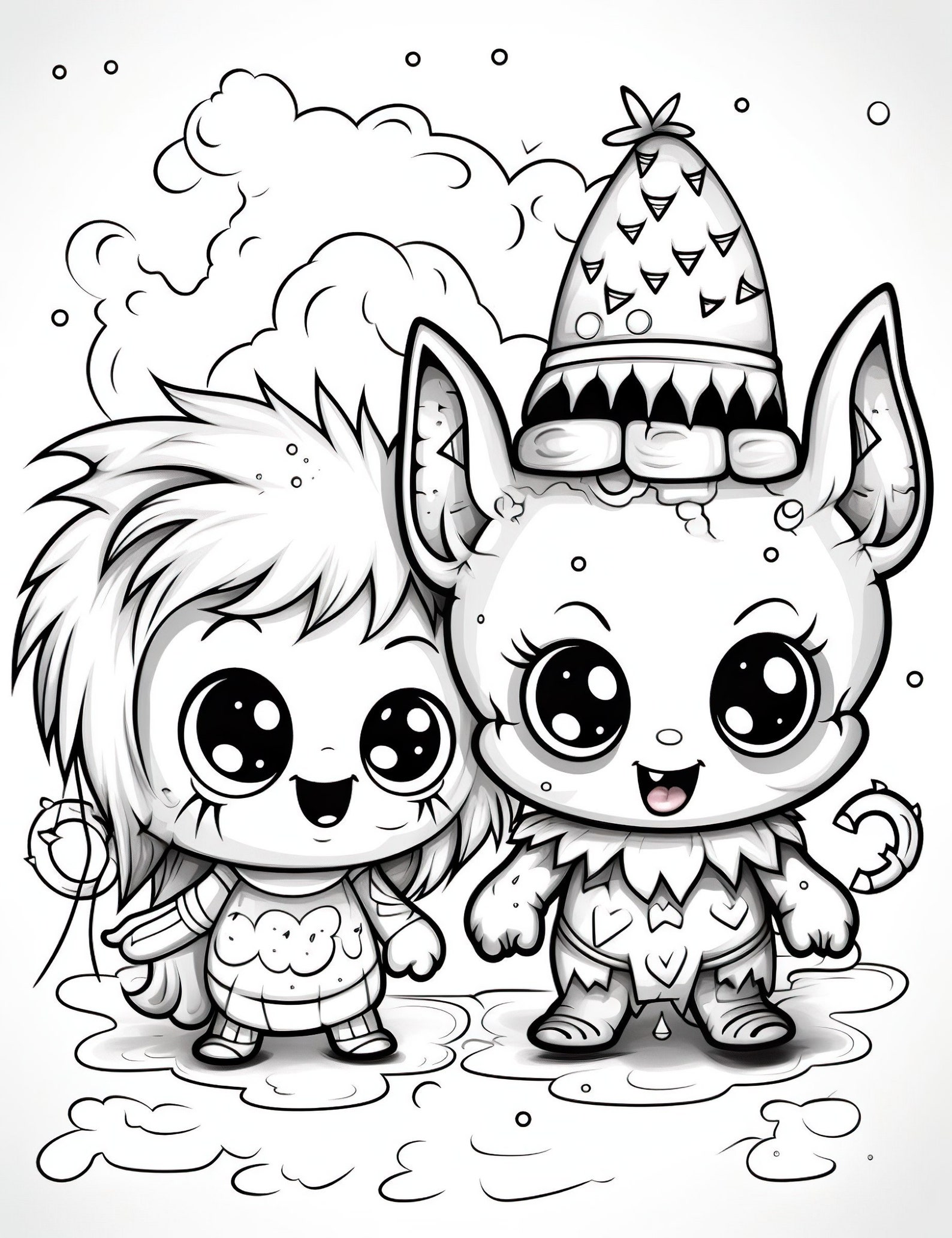 5 Halloween Coloring Pages. Teacher, Color Pages for Kids, Cute ...