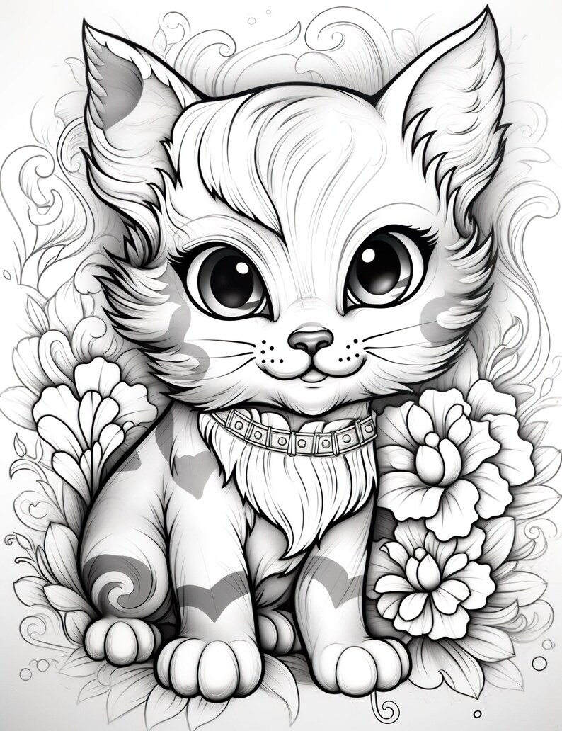 5 Cute Coloring Pages, Teacher, Color Pages for Kids, Cute Coloring, Cute-themed Color Pages for ...