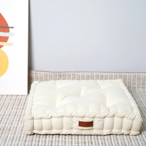 Tufted Pallet Cushions, Meditation Cushions, Daybed Cushion, Window Bay Cushion, Reading Nook Cushion, Japanese Futon Sofa, French Cushion image 8