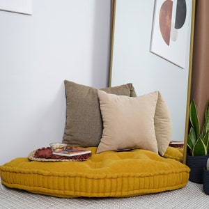 Corner Floor Cushion, Window Floor Sofa, Floor Pillow, Reading Nook, Cozy Floor Sofa, Bohemian Pillow, French Cushions, Custom Nook Cushion