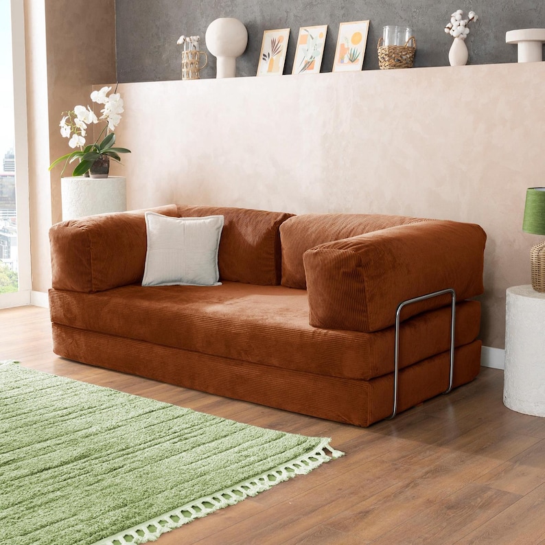 Livingroom Sofas, Modular Sofas, Corduroy Fabric Couch, Floor Sofa, Washable Covers, Livingroom couch, Gaming Couch, Floor Seat Pillow Brick