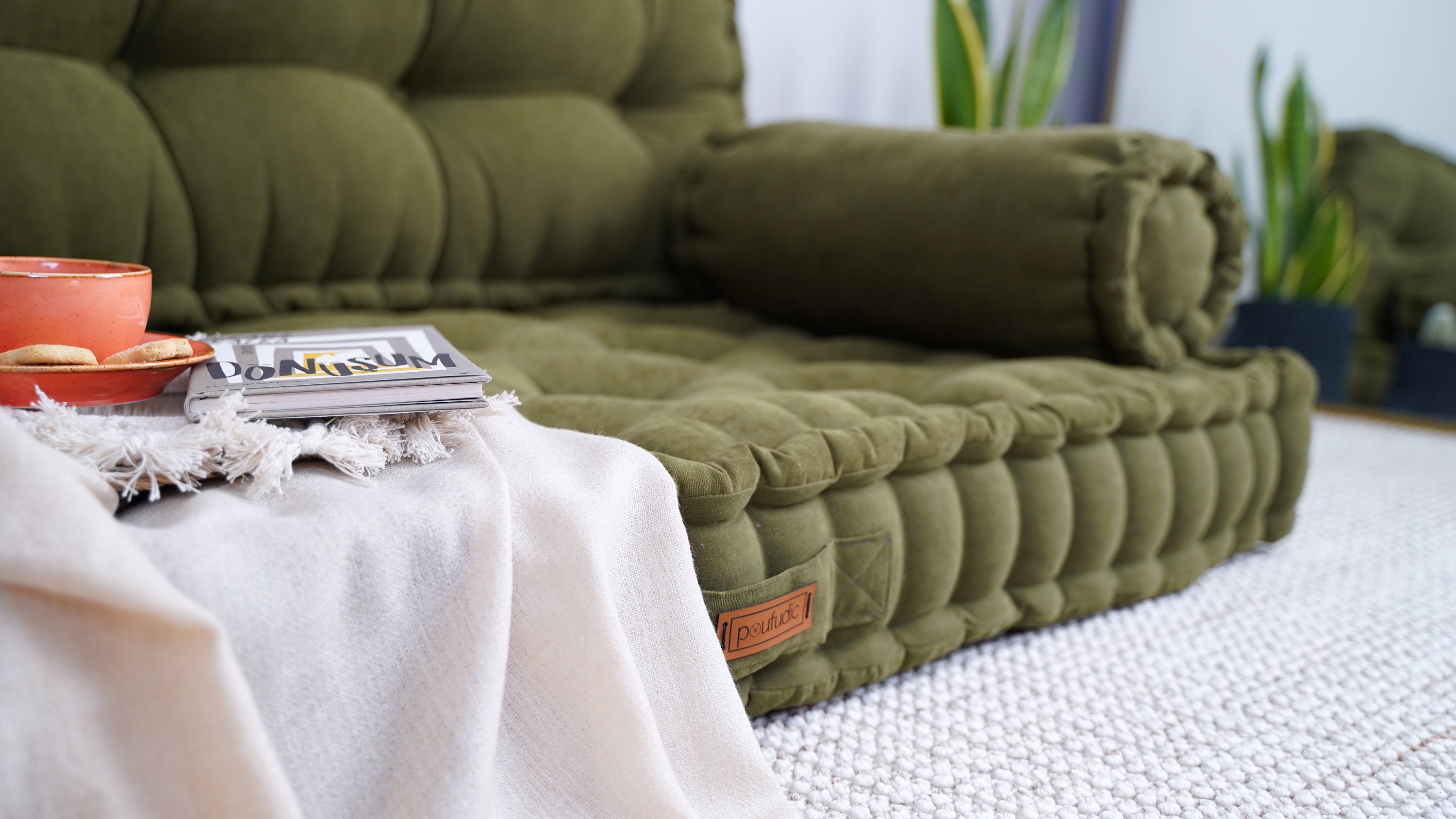 Tufted Floor Cushion Floor Seating Bench Seat Pillow Window Etsy Canada