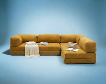 Open Corner Livingroom Couch, Cozy Sectional Sofa, L Shaped Backrest & Base Cushions, Washable covers