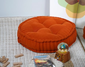 Round cushion, bench cushion, round french cushion, floor cushion, window seat, floor pillow, cushion for kids,chair cushion, custom cushion
