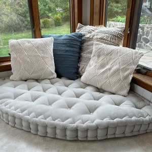 Custom Made Floor Sofa, Bench Cushions, Large Floor Cushion, Couch Cushion, Floor Pillow, Sofa Cushion, Window Seat Cushions, Pallet Cushion image 4