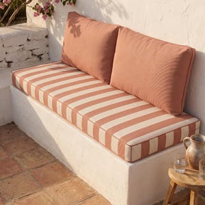 Custom Outdoor Bench Cushion with Foam, Waterproof Patio Bench Cushion, UV-Resistant Garden Cushion, Custom Size Deck Swing Cushion