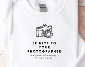 Funny Camera Sweater// Photographer Sweatshirt// Photography Gift// Camera T Shirt// Photography Lover