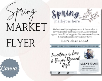 real estate spring flyer | house flyer | realtor farming letter | real estate spring farm | real estate agent introduction flyer