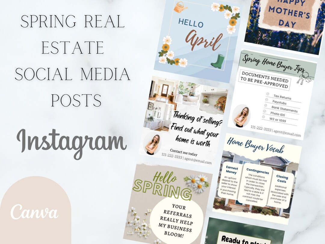 15 Spring Real Estate Instagram Posts | Real Estate Spring Marketing ...