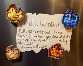 Stardew Valley Chicken Magnets