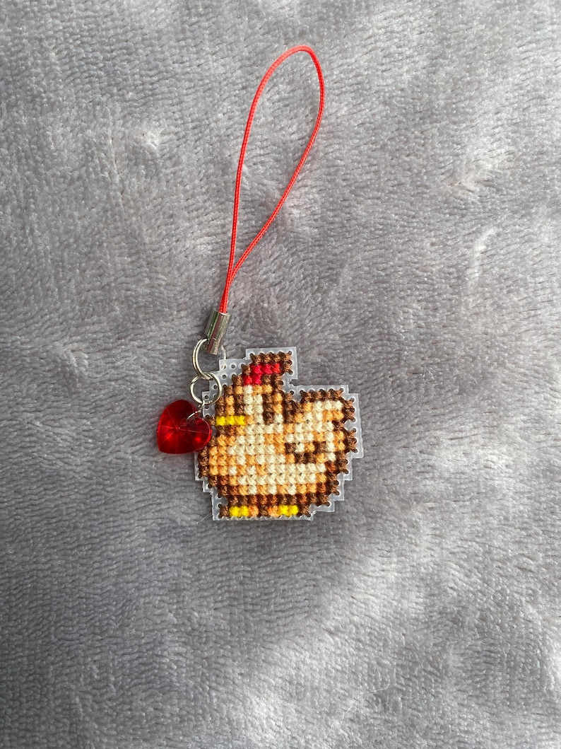 Breloque poulet Stardew Valley au point de croix image 3