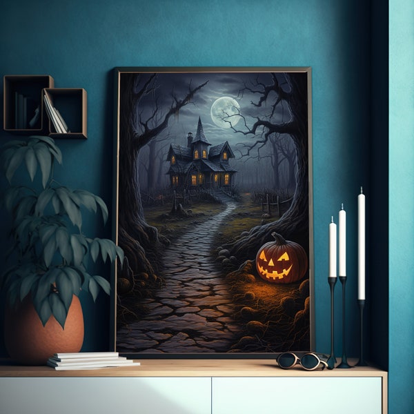 Halloween Painting - Etsy