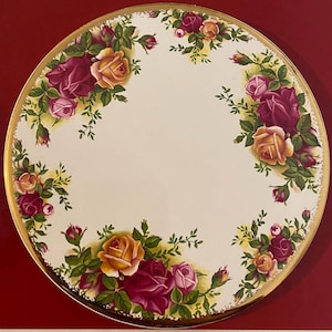 Royal Albert Old Country Roses Stövchen Teekannenwärmer- Base Bone China Englischer Porzellan-Ersatz-Keramik