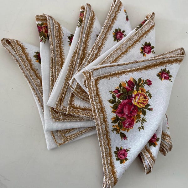 Vintage Royal Albert Old Country Roses Napkins Etsy Canada