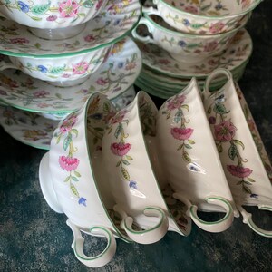Minton - Haddon Hall - Soup Bowl With Plate - Bone China England X