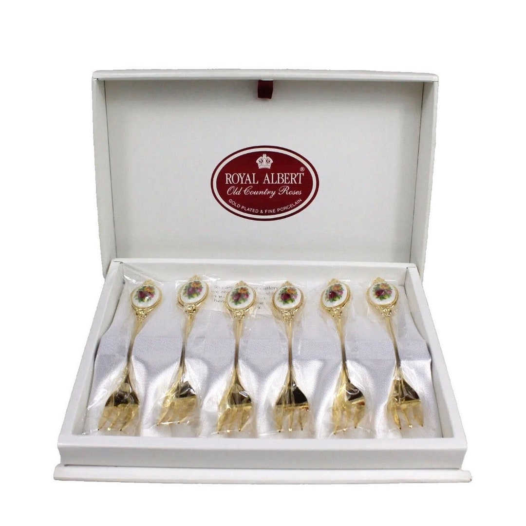   カトラリー Old Country Roses 10客 Royal Albert Old Country Roses Fork Cutlery Set Very Good