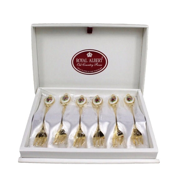 Royal Albert Old Country Roses Fork Cutlery Set Very Good
