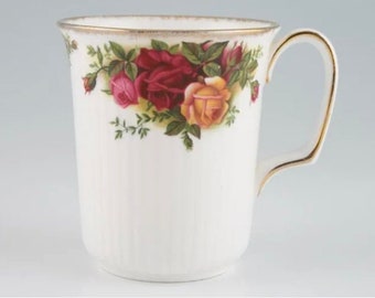 Lot De 3 Bols Mélangeurs Royal Albert Old Country Roses Avec Bord Argenté - Emboîtables