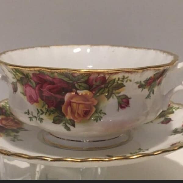 Royal Albert Old Country Roses, set da zuppa/ciotola in porcellana inglese Bone China, porcellana di ricambio, porcellana vintage