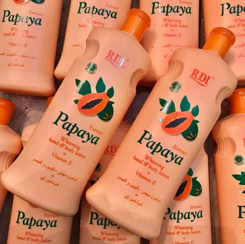 RDL Papaya Body Nourishing Moisturizing and Whiteening Lotion Etsy