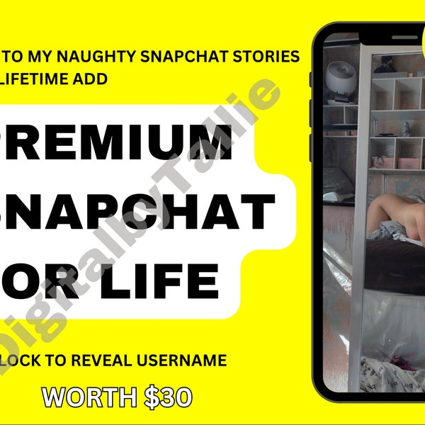 OnlyFans Premium Snapchat, Editable Template, Digital Download