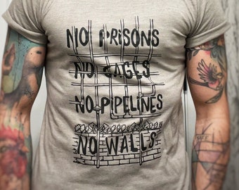 No Prisons Cuffed T-Shirt