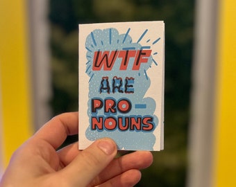 Illustrated Zine on Pronouns