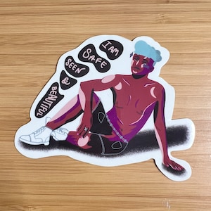 Trans, LGBTQ, Queer, Nonbinary Clear Sticker