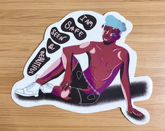 Trans, LGBTQ, Queer, Nonbinary Clear Sticker
