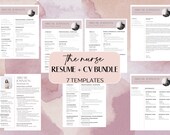 Nurse Resume Template, Nurse Cover Letter Template, Editable Nursing Resume, New Nurse Resume, Medical Resume + Cover letter, Resume and CV