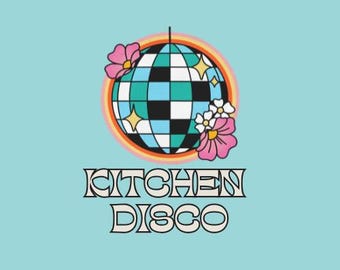 Arte de pared de discoteca para cocina