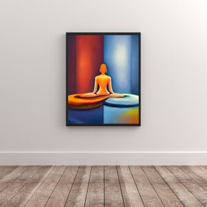 Abstract peaceful meditation infinity | Decorative illustration | Home Decor | Digital Print | Digital Artwork