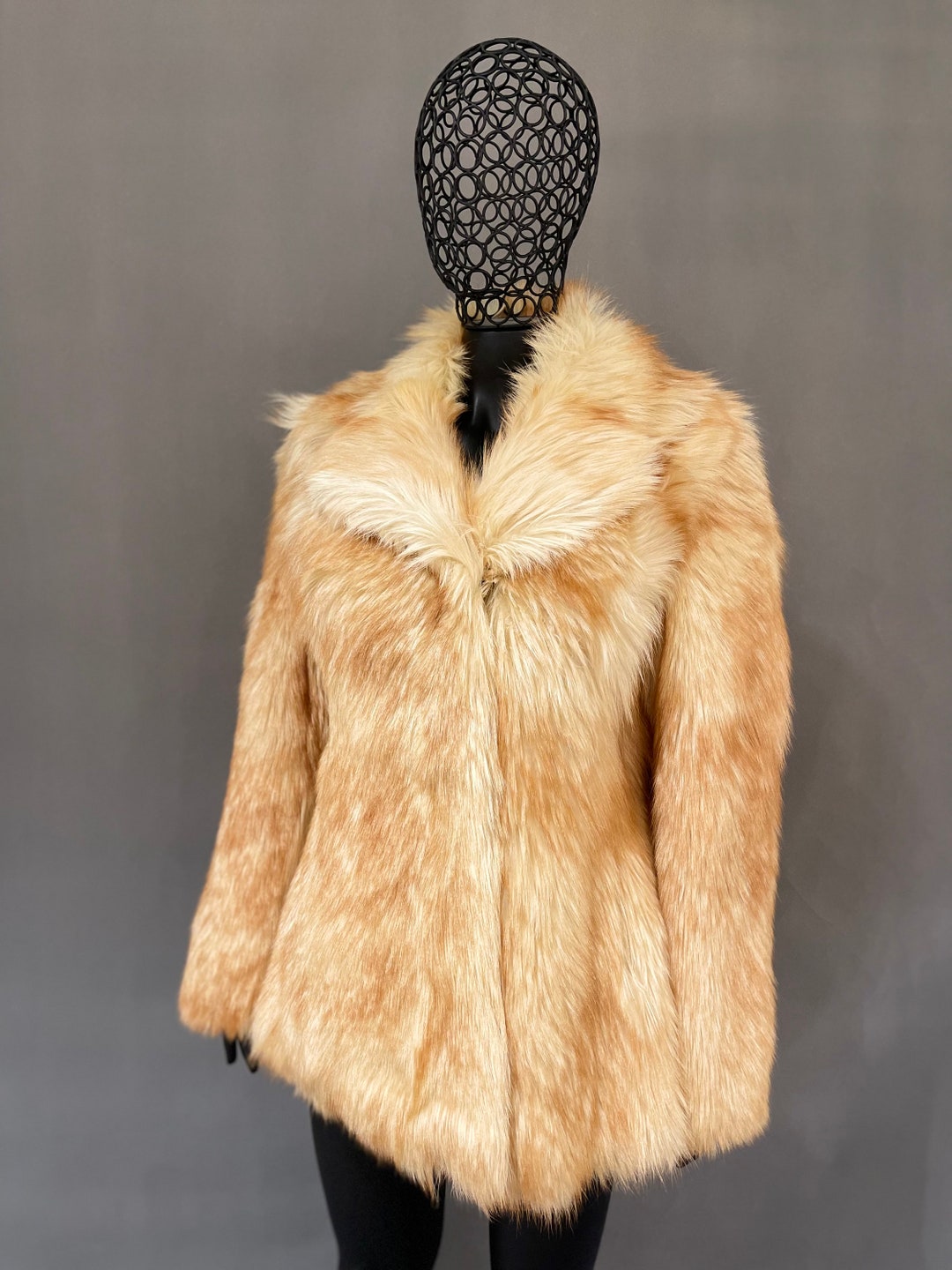 Goat Fur Coat, Vintage Goat Coat, Real Goat Coat, Rare Fur Coat, Fluffy