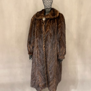 Mink Fur Coat, Long Mink Coat, Vintage Mink Coat, Genuine Fur Coat, Original Fur Coat, Fur Coat For Women, Preloved Mink Coat, Size Xl/XXL