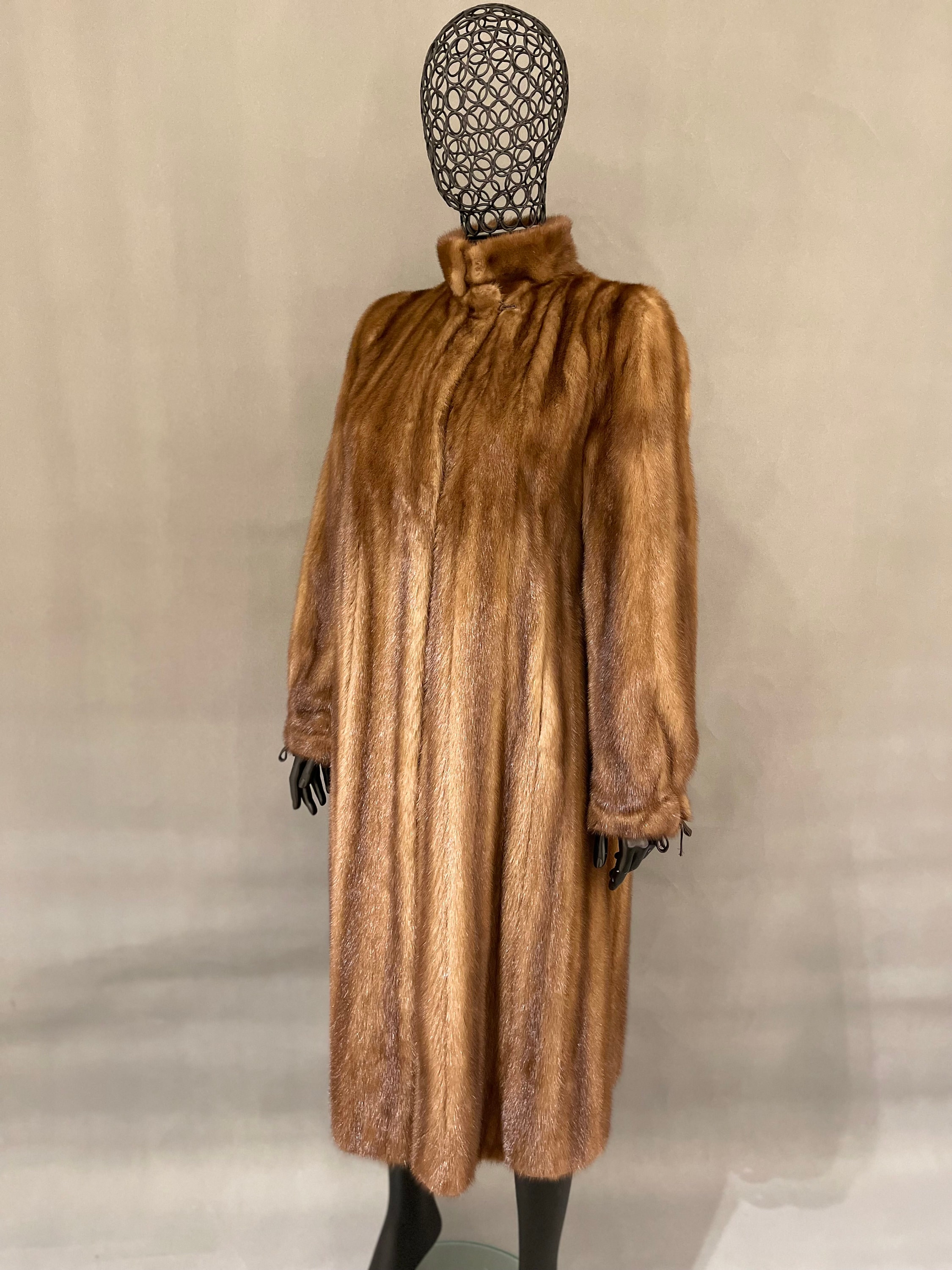 Mink Fur Coat, Vintage Mink Coat, Real Fur, Exellent Condition, Long