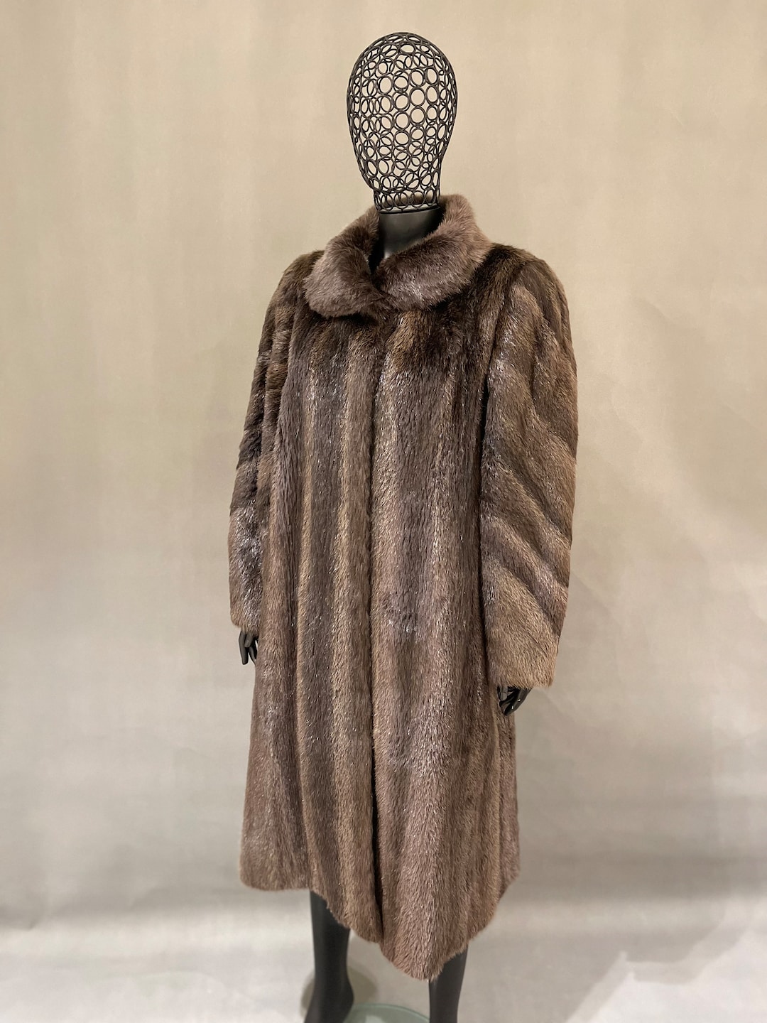 Nutria Fur Coat, Vintage Fur Coat, Long Fur Coat, Soft Fur Coat, Real